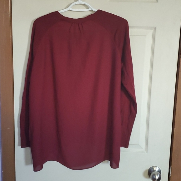 Burgundy long sleeve shirt - Picture 2 of 2